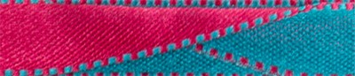 Лента атласная 10 мм двухсторонняя ALD-10 3м №165 т.голубой/малиновый (арт. ALD-10)