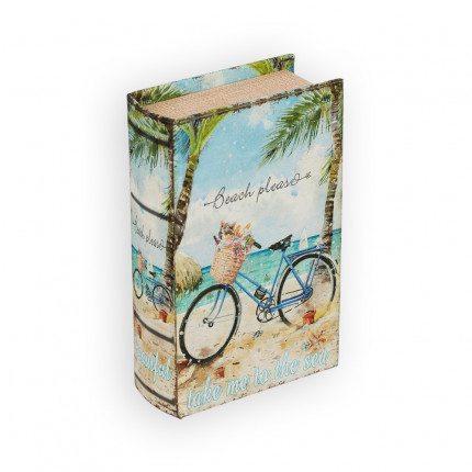 "Gamma" BBK-01 шкатулка-книга 17 x 11 x 5 см №048 "Велосипед на пляже" (арт. BBK-01)