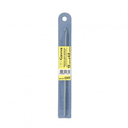 Крючок для вязания алюминиевый CHT  d 4.0 мм 15 см в чехле с покрытием (арт. CHT)