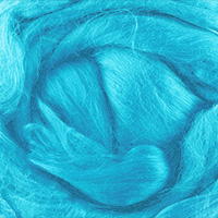 Вискоза для валяния цветная 25 г FV-025  Цвет 0472  ярко голубой