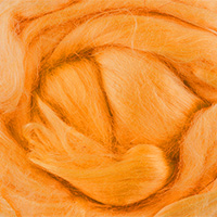 Вискоза для валяния цветная 25 г FV-025  Цвет 0496  оранжевый