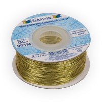 Gamma GC-001M Шнур Gamma 1 мм GC-001M метал. 100 м ±0.5 м под золото 