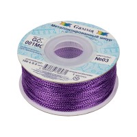 Gamma GC-001MC Шнур Gamma 1 мм GC-001MC цв. метал. 100 м ±0.5 м №03 фиолетовый 