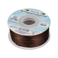 Gamma GC-001MC Шнур Gamma 1 мм GC-001MC цв. метал. 100 м ±0.5 м №04 коричневый 