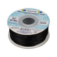 Gamma GC-001MC Шнур Gamma 1 мм GC-001MC цв. метал. 100 м ±0.5 м №05 черный 