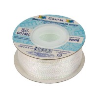 Gamma GC-001MC Шнур Gamma 1 мм GC-001MC цв. метал. 100 м ±0.5 м №06 белый 
