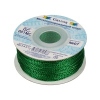 Gamma GC-001MC Шнур Gamma 1 мм GC-001MC цв. метал. 100 м ±0.5 м №07 зеленый 