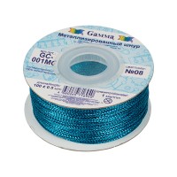 Gamma GC-001MC Шнур Gamma 1 мм GC-001MC цв. метал. 100 м ±0.5 м №08 голубой 