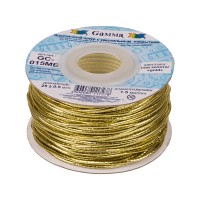 Gamma GC-015ME Шнур Gamma 1.5 мм GC-015ME эласт. метал. 25 м ±0.5 м под золото 