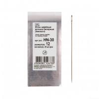 Gamma HN-30 № 12 Иглы бисерные Gamma HN-30 №12 сталь 25 шт. 