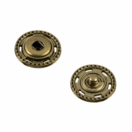 Кнопки пришивные "Gamma" KLN-21 металл d 21 мм 5 шт. №03 под бронзу (арт. KLN-21)