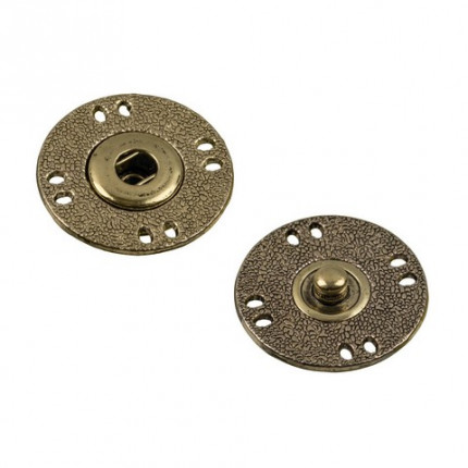 Кнопки пришивные Gamma KLO-25  d25 мм  5шт. №03 под бронзу (арт. KLO-25)
