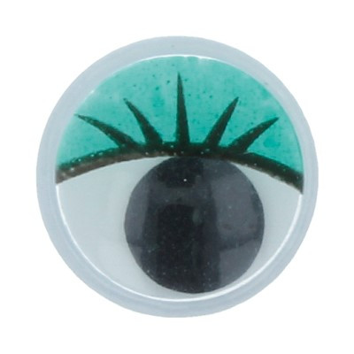 Глазки круглые "Gamma" MER-10  с бегающими зрачками цв. d 10 мм 10 шт.  зеленый (арт. MER-10)