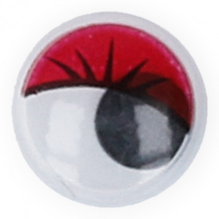 Глазки круглые Gamma MER-12  с бегающими зрачками цв. d 12 мм 10 шт.  красный (арт. MER-12)