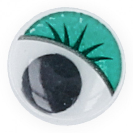 Глазки круглые Gamma MER-12  с бегающими зрачками цв. d 12 мм 10 шт.  зеленый (арт. MER-12)