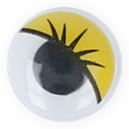 Глазки круглые Gamma MER-12  с бегающими зрачками цв. d 12 мм 10 шт. желтый (арт. MER-12)