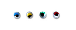 Глазки круглые Gamma MER- 8 с бегающими зрачками цв. d 8 мм 10 шт.  желтый (арт. MER-8)