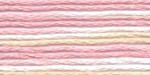 Нитки для вышивания мулине меланж 100% хлопок 8 м Цвет  р-41 бл.розовый-молочный-персиковый