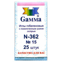 Gamma N-362 Иглы ручные гобеленовые №15, 25 шт 