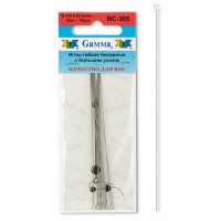Gamma NC-305 Иглы бисерные гибкие с бол. ушком Gamma NC-305 сталь d 0.49 мм 10 шт. 