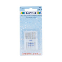 Gamma NU № 90 Иглы для быт. шв. машин "Gamma" NU № 90 универсальные 5 шт в блистере М 