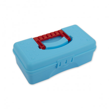 "Gamma" Коробка для шв. принадл. пластик OM-015 голубой (арт. OM-015)