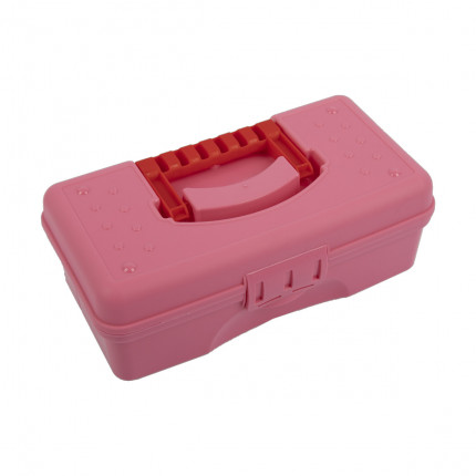 "Gamma" Коробка для шв. принадл. пластик OM-015 розовый (арт. OM-015)