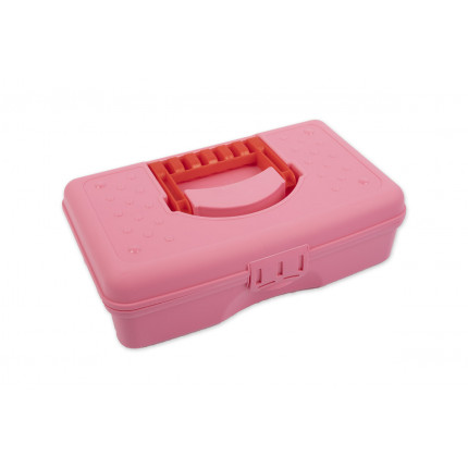 "Gamma" Коробка для шв. принадл. пластик OM-016 розовый (арт. OM-016)