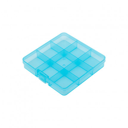 "Gamma" Коробка пластик для шв. принадл. пластик OM-086 голубой\прозрачный (арт. OM-086)