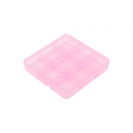 "Gamma" Коробка пластик для шв. принадл. пластик OM-086 розовый\прозрачный (арт. OM-086)