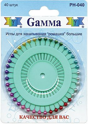 Иглы ручные "Gamma" PH-040 для закалывания, 40 шт (арт. PH-040)