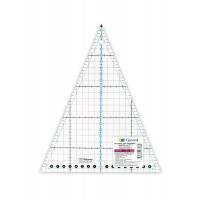 Gamma QRL-08 Линейка для пэчворка 24 x 20 см в пакете треугольник 45°, пластик Gamma QRL-08 