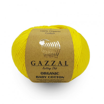 Пряжа для вязания Gazzal Organic Baby Cotton (Газзал Органик Беби Коттон)