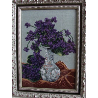 Goblenset 211 Ваза с фиалками (Vase with violets) 