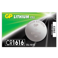 GP CR1616RA-7C5 Батарейка GP Lithium, CR1616, литиевая, 1 шт., в блистере (отрывной блок), CR1616RA-7C5 