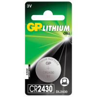 GP CR2430-8C1 Батарейка GP Lithium, CR2430, литиевая, 1 шт., в блистере, CR2430-8C1 