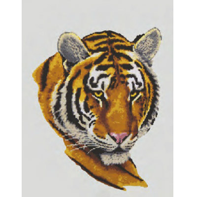 Схема для вышивания серия 10.000 Канва/ткань с рисунком "Grafitec" серия 10.000 50 см х 40 см 10.484 Портрет тигра