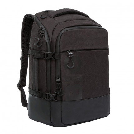 Рюкзак GRIZZLY деловой, 2 отделения, карман для ноутбука, черный, 45x32x21 см, RQ-019-2/1 (арт. RQ-019-2/1)