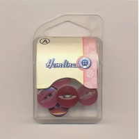Hemline 04.004.18.18 Пуговица Hemline "Basic" d = 12 ммтемно-красный (13шт/уп) 