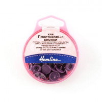 Hemline 443.PURPLE Кнопки пластиковые,цвет пурпурный 