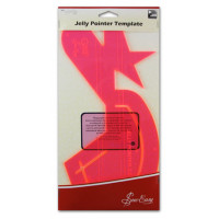 Hemline ERGG02.PNK Лекало прозрачное "Jelly Pointer" для квилтинга, пластик, цвет розовый 