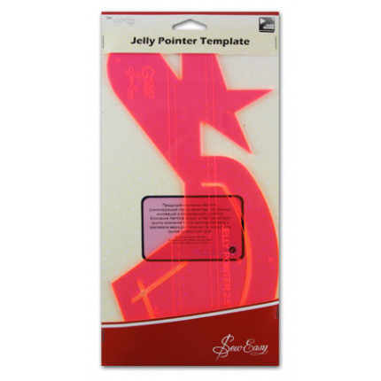 Лекало прозрачное "Jelly Pointer" для квилтинга, пластик, цвет розовый (арт. ERGG02.PNK)