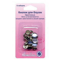 Hemline Кнопки "Hemline" 440.NYPL 6 штук, небесный перламутр  11 мм Кнопки "Hemline" 440.NYPL 6 штук, небесный перламутр  11 мм 