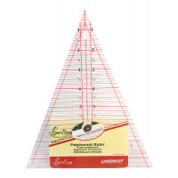 Hemline NL4158 Линейка-треугольник "Hemline" с вершиной 45°, 8 1/2"Размер: 21,59 х 17,78 см 