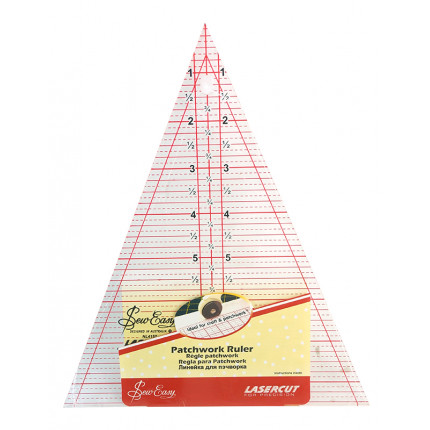 Линейка-треугольник "Hemline" с вершиной 45°, 8 1/2"Размер: 21,59 х 17,78 см (арт. NL4158)