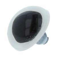 HobbyBe CRP- 12 Глазки кристальные пришивные CRP- 12 d 12 мм 2 шт. (1 пара) белый 