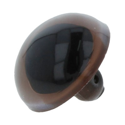Глазки кристальные пришивные CRP- 12 d 12 мм 2 шт. (1 пара) светло-коричневый (арт. CRP- 12)