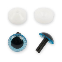 HobbyBe PGSL-11F Глаза пластиковые с фиксатором PGSL-11F d 11 мм 10 шт. синий 