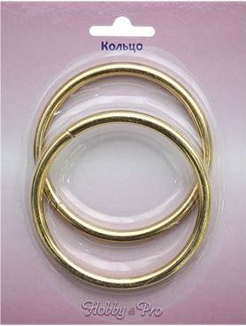 Кольцо разъемное (60*5,0 мм), яркое золото