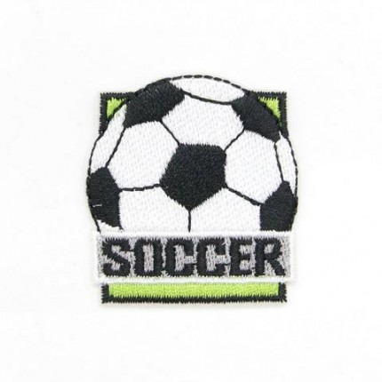 Термоаппликация Hobby&Pro 'Футбольный мяч 'Soccer', 4.3*4.5см (арт. Термоаппликация Hobby&Pro 'Футбольный мяч 'Soccer', 4.3*4.5см)